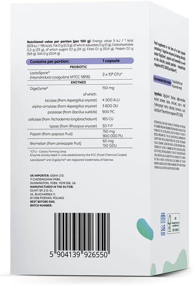 Digestive Enzymes and Probiotic