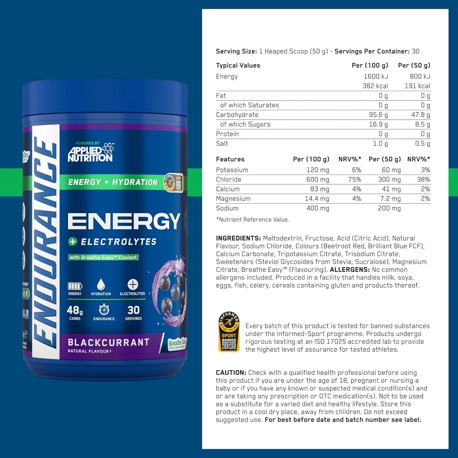 Endurance Breathe - Energy & Hydration Powder