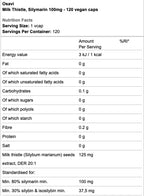 Milk Thistle silymarin 100mg