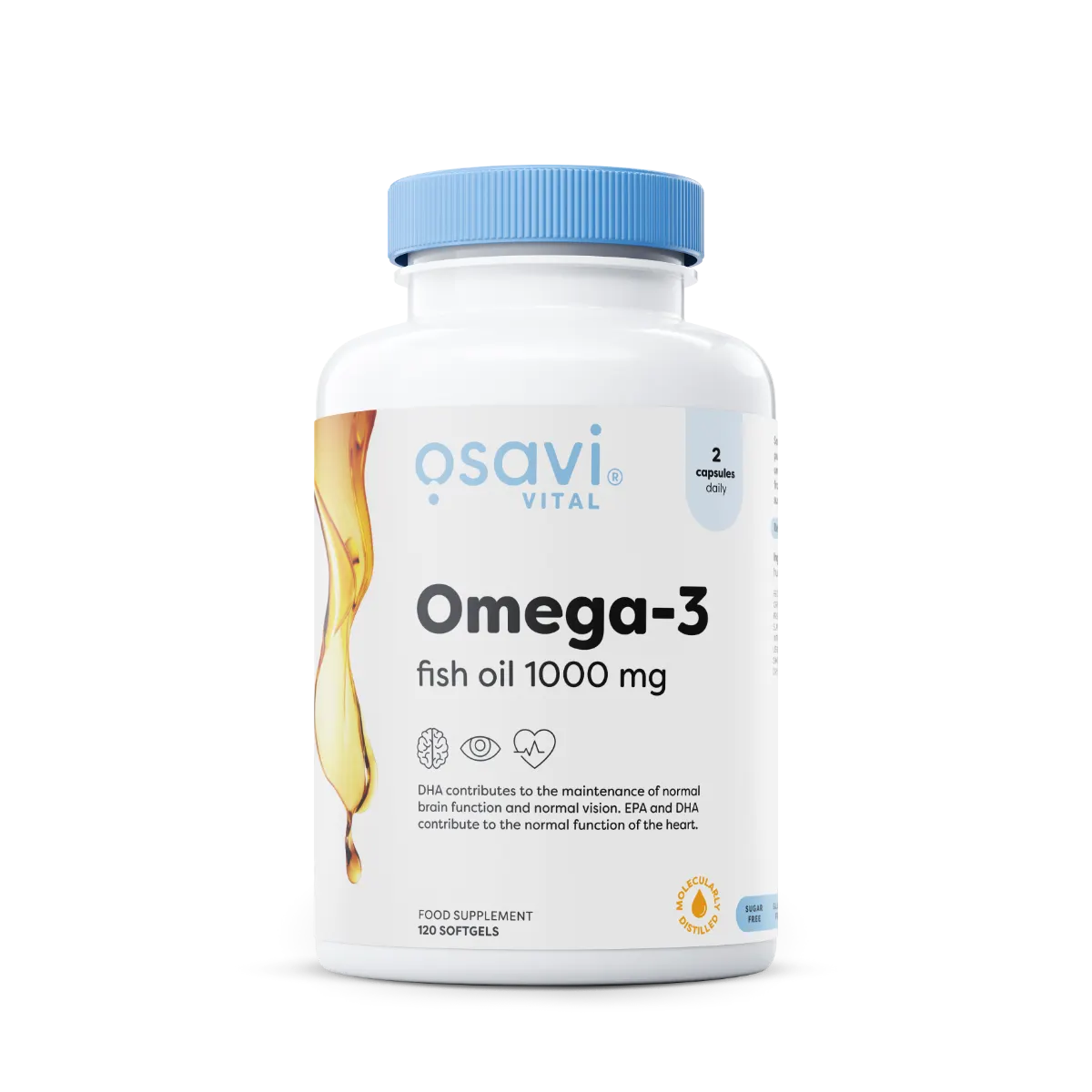 Omega-3 Fish Oil Moleculary Distilled 1000mg