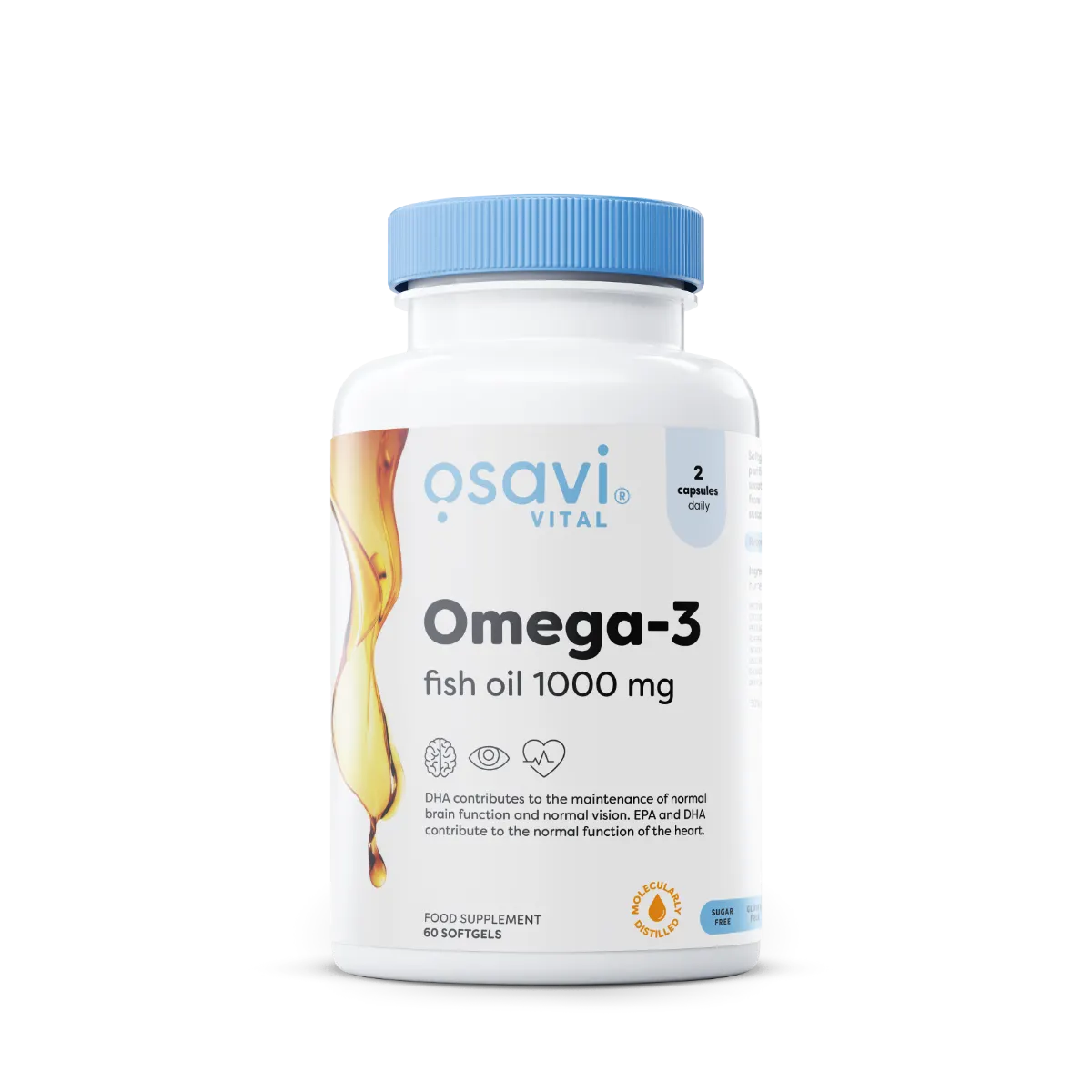 Omega-3 Fish Oil Moleculary Distilled 1000mg